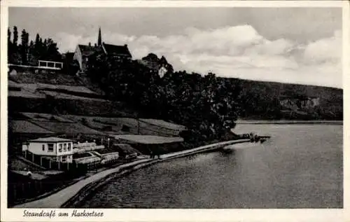 Ak Wetter an der Ruhr, Strandcafe, Harkortsee