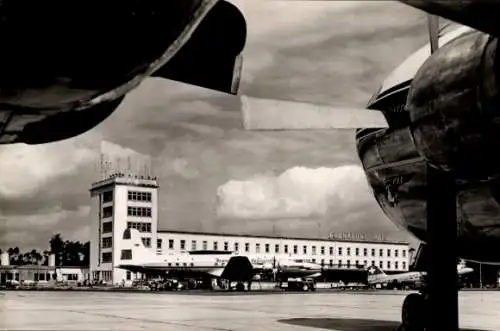 Ak Frankfurt am Main, Flughafen, Flugzeuge