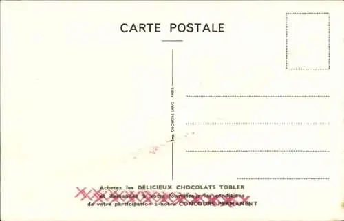 Ak Bomber Mirage IV, 1960, französisches Militärflugzeug, Reklame, Chocolats Tobler