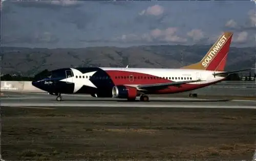 Ak Passagierflugzeug Southwest Airlines, Boeing B-737-3H4, Lone Star One, N352SW, MSN 24888