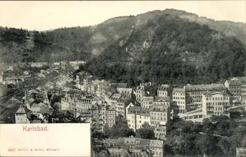 Ak Karlovy Vary Karlsbad Stadt, Gesamtansicht