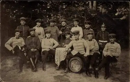 Foto Ak Deutsche Soldaten in Uniformen, Artillerie Regiment 46, I WK