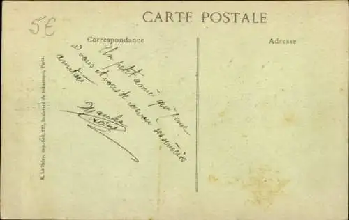 Künstler Ak Permissionnaires, le dernier canot