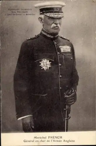 Ak Britischer General John French, Portrait