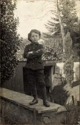 Foto Ak Junge in französischer Uniform, Portrait