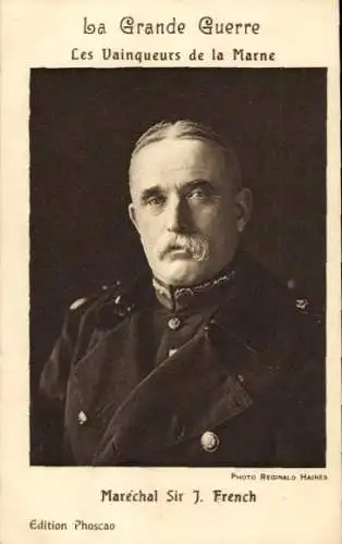 Ak Britischer General John French, Portrait