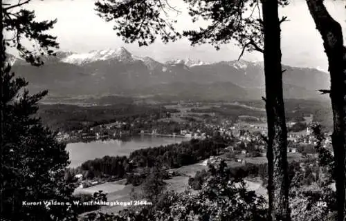 Ak Velden am Wörthersee in Kärnten, Panorama, Mittagskogel