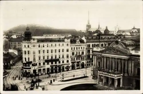 Ak Brno Brünn Südmähren, Theater Platz