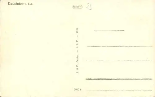 Ak Roudnice nad Labem Raudnitz an der Elbe Reg. Aussig, Gesamtansicht