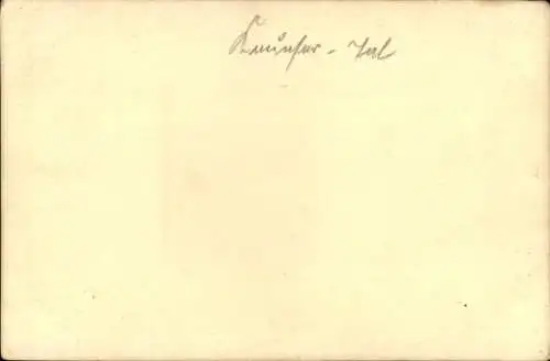 Foto Ak Tal in Tschechien?, Zwei Wanderer in Berglandschaft