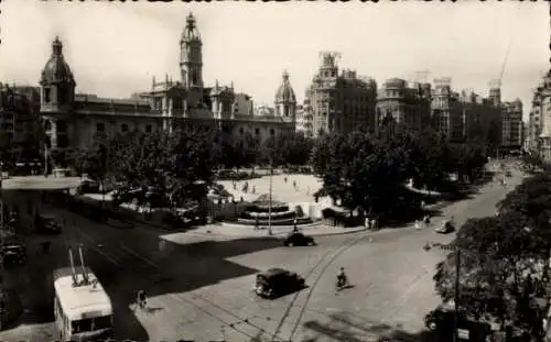 Ak-Stadt Valencia, Spanien, Plaza del Cauillo