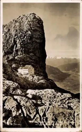 Ak Steinernes Meer Salzburger Land Österreich, Ramseider Scharte, Riemannhaus, Herpich