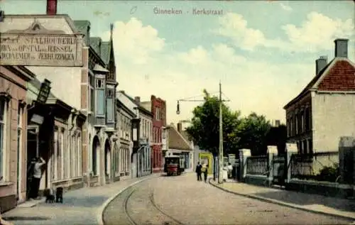 Ak Ginneken in Bavel Nordbrabant, Kerkstraat, Stallstall