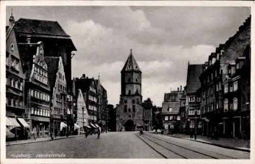 Ak Augsburg in Schwaben, Jakoberstraße