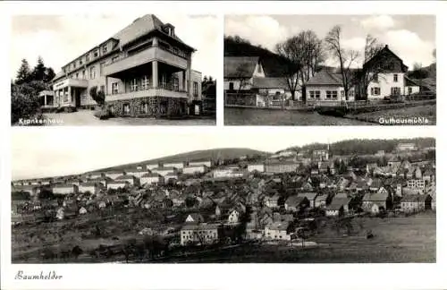 Ak Baumholder im Westrich, Panorama, Krankenhaus, Guthausmühle