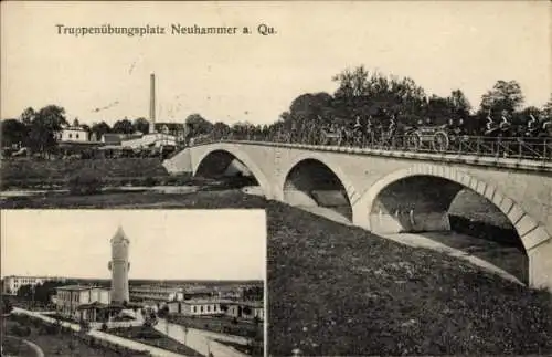 Ak Świętoszów Neuhammer am Queis Schlesien, Truppenübungsplatz, Brücke