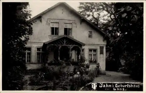 Foto Ak Lanz in der Prignitz, Geburtshaus Turnvater Jahn