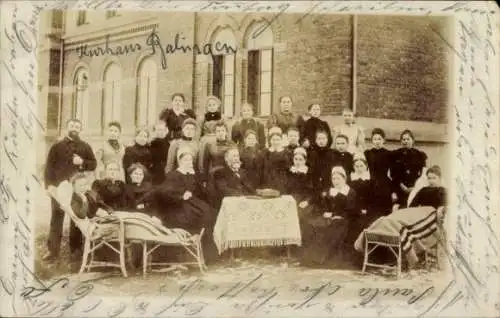 Foto Ak Balingen in Württemberg, Kurhaus, Gruppenbild, Frauen auf Liegen