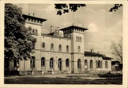 Ak Großenhain Sachsen, Berliner Bahnhof