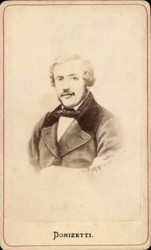 CdV Komponist Gaetano Donizetti, Portrait