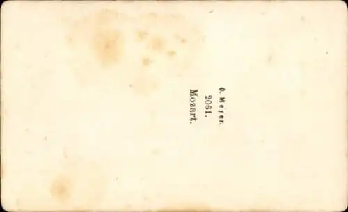CdV Komponist Wolfgang Amadeus Mozart