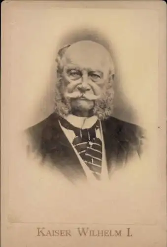 Kabinett Foto Kaiser Wilhelm I, Portrait