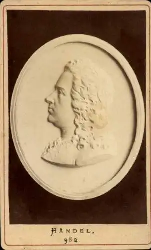 CdV Komponist Georg Friedrich Händel, Portrait