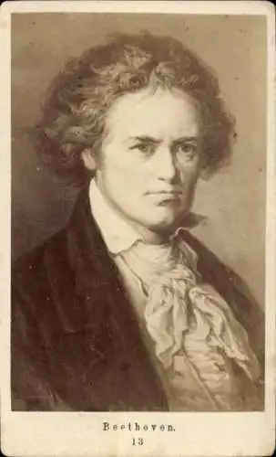 CdV Komponist Ludwig van Beethoven, Portrait