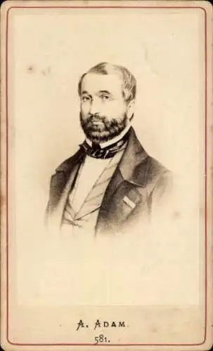 CdV Komponist  Adolphe Adam, Portrait