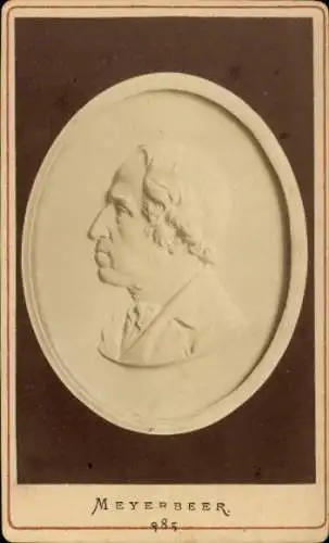 CdV Komponist Giacomo Meyerbeer, Portrait