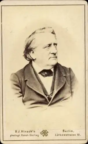 CdV Komponist Franz Lachner, Portrait