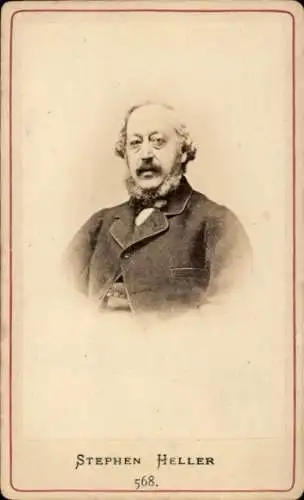 CdV Komponist und Pianist Stephen Heller, Portrait