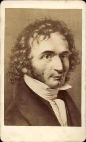 CdV Komponist und Violinist Niccolò Paganini, Portrait