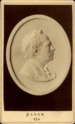 CdV Komponist Christoph Willibald Gluck, Portrait