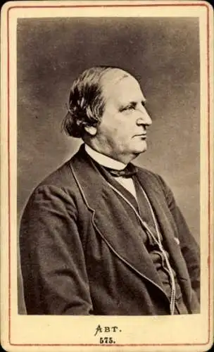 CdV Komponist Franz Abt, Portrait