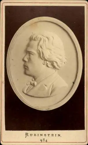 CdV Komponist, Pianist und Dirigent Anton Grigorjewitsch Rubinstein, Portrait