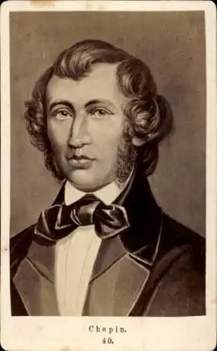 CdV Komponist Frédéric Chopin, Pianist, Portrait