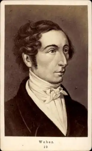 CdV Komponist und Dirigent Carl Maria von Weber, Portrait