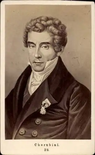 CdV Komponist Luigi Cherubini, Portrait