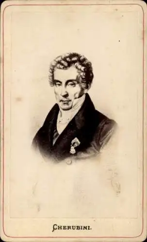 CdV Komponist Luigi Cherubini, Portrait