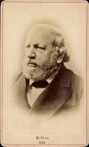 CdV Komponist und Dirigent Ferdinand von Hiller, Portrait