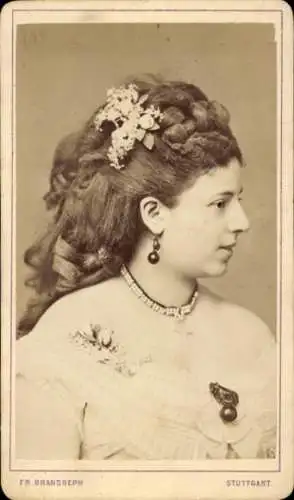 CdV Opernsängerin ? Schauspielerin ? Schröder, Portrait