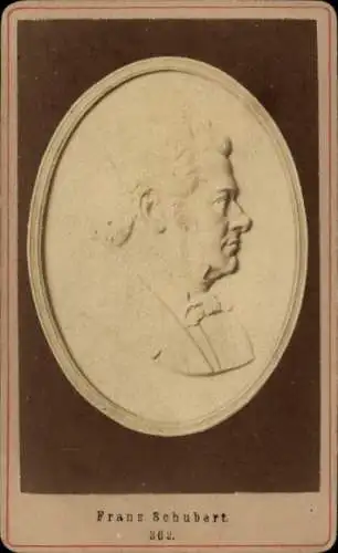 CdV Österr. Komponist Franz Schubert, Portrait