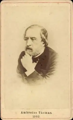 CdV Komponist Ambroise Thomas, Portrait