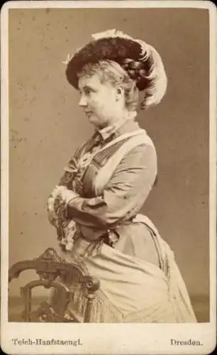 CdV Opernsängerin Clementine von Schuch-Proska, Portrait