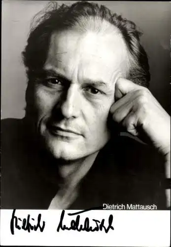 Ak Schauspieler Dietrich Mattausch, Portrait, Autogramm