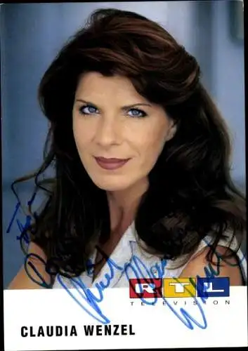 Ak Schauspielerin Claudia Wenzel, Portrait, Autogramm
