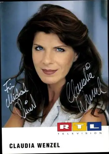 Ak Schauspielerin Claudia Wenzel, Portrait, Autogramm