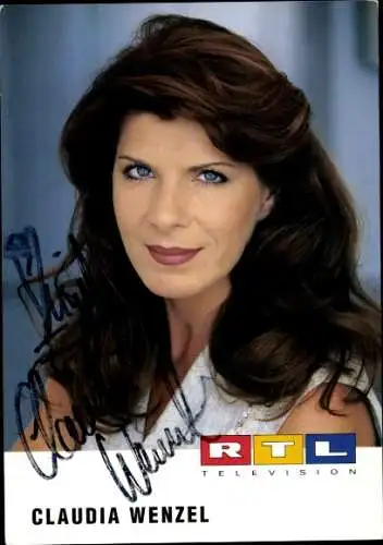 Ak Schauspielerin Claudia Wenzel, Portrait, Autogramm