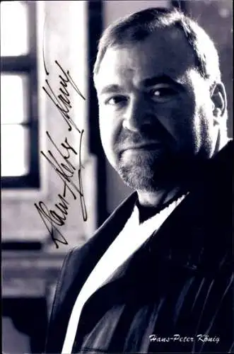 Ak Schauspieler Hans-Peter König, Portrait, Autogramm